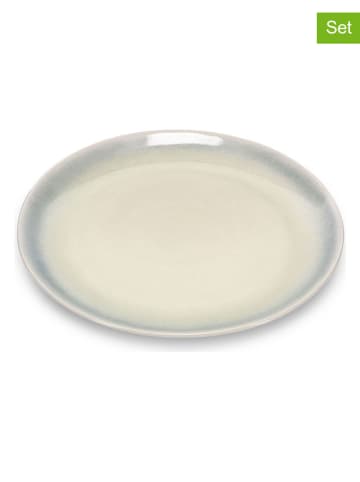 Salt and Pepper 4er-Set: Servierteller "Flint" in Grün/ Grau - Ø 28 cm