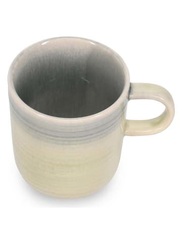 Salt and Pepper 4er-Set: Jumbotassen "Flint" in Beige/ Grau - 380 ml