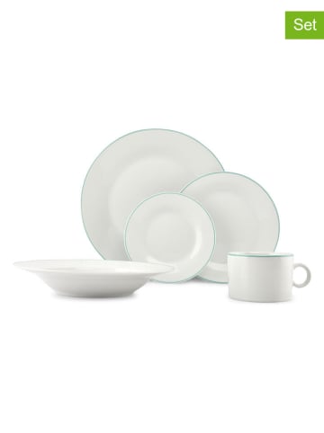 Salt and Pepper 20-częściowy zestaw "Prim" w kolorze biało-miętowym