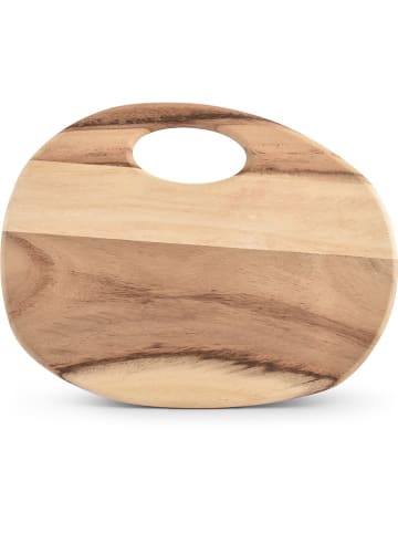 Salt and Pepper Servierbrett ''Crude'' in Hellbraun - (B)31 x (H)1,5 x (T)24 cm