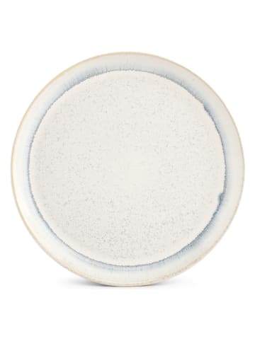 Salt and Pepper 4er-Set: Dessertteller "Stripes" in Weiß/ Blau - Ø 19,5 cm
