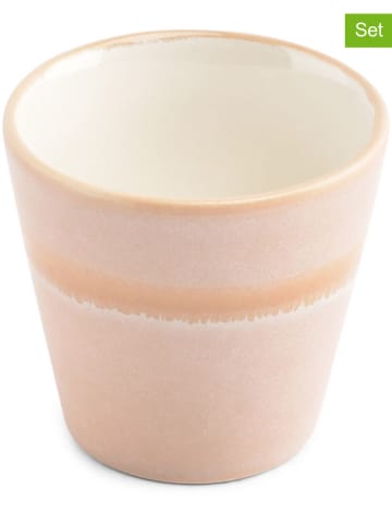 Salt and Pepper Kubki (4 szt.) "Flow" w kolorze jasnoróżowym do mokki - 100 ml