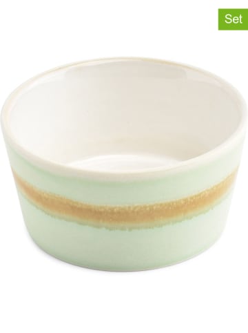 Salt and Pepper Miski (4 szt.) "Flow" w kolorze zielonym - wys. 5 x Ø 10 cm