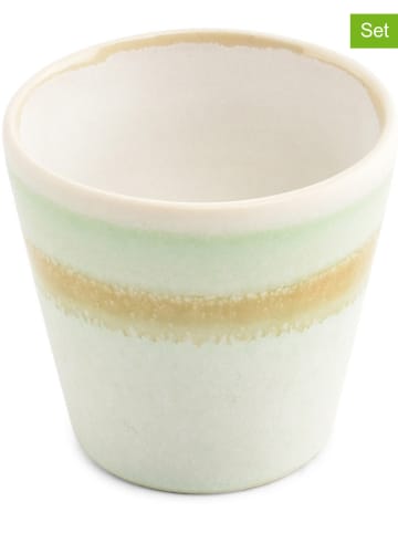 Salt and Pepper 4er-Set: Mokkabecher ''Flow'' in Grün - 100 ml