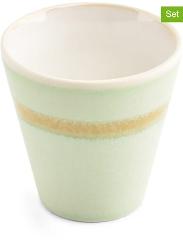 Salt and Pepper Kubki (4 szt.) "Flow" w kolorze zielonym - 180 ml