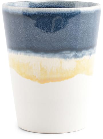 Salt and Pepper 4er-Set: Becher ''Flow'' in Weiß/ Dunkelblau - 370 ml