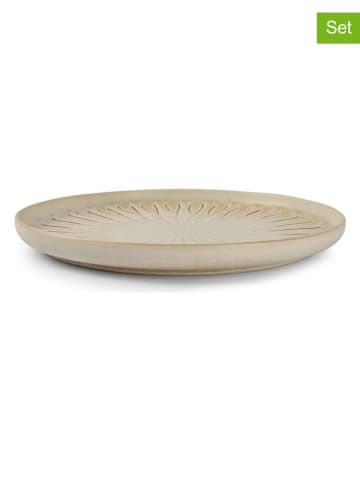 Salt and Pepper 4er-Set: Speiseteller "Orion" in Beige - Ø 26 cm