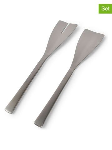 Salt and Pepper 2-częściowy zestaw "Equip" w kolorze srebrnym - dł. 28,5 cm