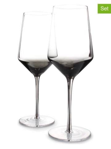 Salt and Pepper 2er-Set: Weingläser "Secrets" in Grau - 510 ml