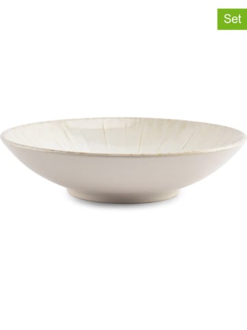 Salt and Pepper 4er-Set: Schüsseln ''Eclipse'' in Beige/ Weiß/ Grün - (H)6 x Ø 24,5 cm