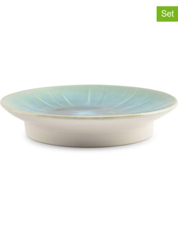 Salt and Pepper 4er-Set: Brotteller ''Eclipse'' in Türkis - Ø 18 cm