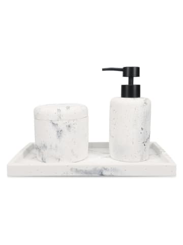 Salt and Pepper Tablett in Weiß - (B)27 x (H)15 cm