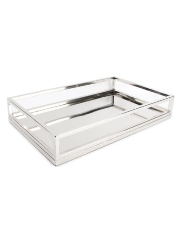 Salt and Pepper Tablett "Digna" in Silber - (B)39,5 x (H)24,5 cm