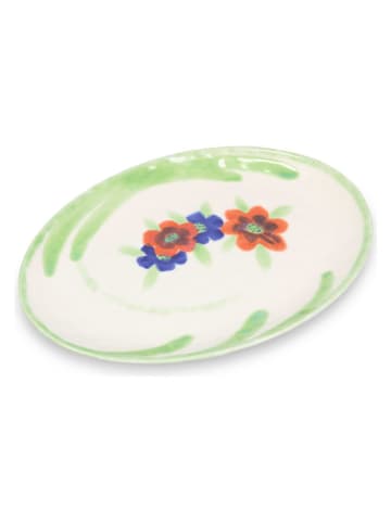 Salt and Pepper Servierteller "Fleur" in Grün - (B)36,5 x (H)25,5 cm