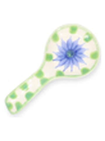 Salt and Pepper Löffelablage "Fleur" in Grün/ Blau - (H)22,5 cm