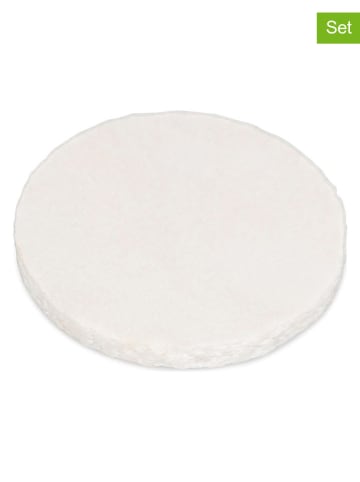 Salt and Pepper 4er-Set: Glasuntersetzer in Weiß - Ø 10 cm