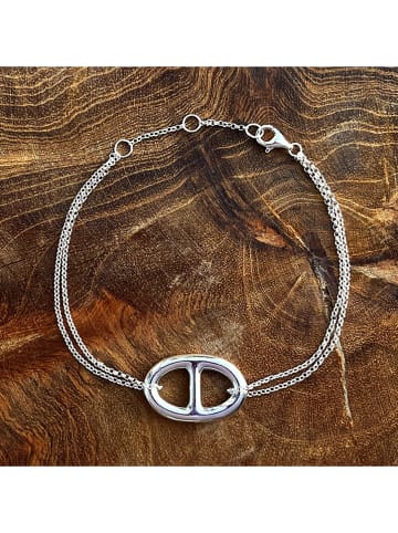 Eclat d'Argent Srebrna bransoletka z elementem ozdobnym