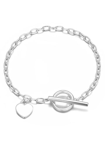 Eclat d'Argent Srebrna bransoletka z elementem ozdobnym