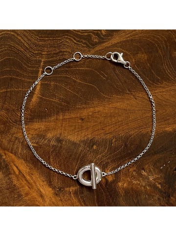 Eclat d'Argent Srebrna bransoletka z elementem ozdobnym