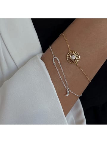 Eclat d'Argent Srebrna bransoletka z elementem ozdobnym