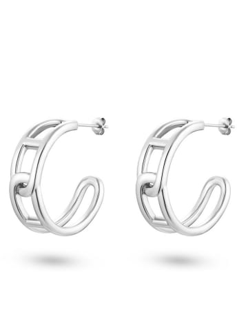Eclat d'Argent Srebrne kolczyki-półkreole