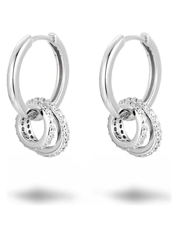 Eclat d'Argent Zilveren creolen met edelstenen