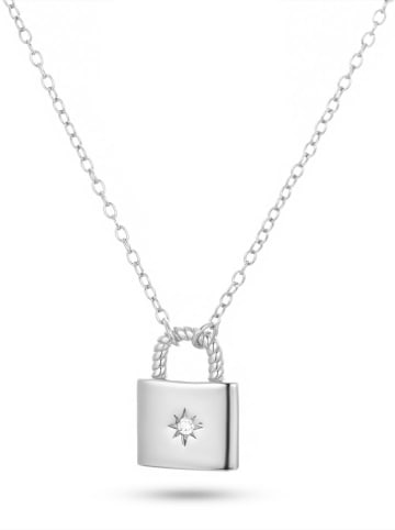 Eclat d'Argent Silber-Halskette mit Anhänger - (L)40 cm