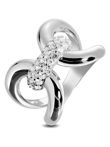 Eclat d'Argent Srebrny pierścionek z cyrkoniami