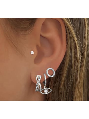 Eclat d'Argent Silber-Ohrstecker mit Edelsteinen