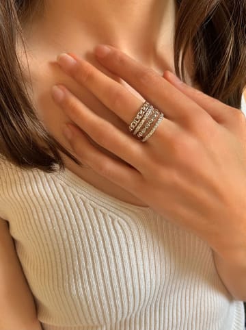 Eclat d'Argent Silber-Ring mit Edelsteinen