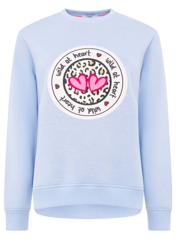 Zwillingsherz Bluza "Romy" w kolorze błękitnym