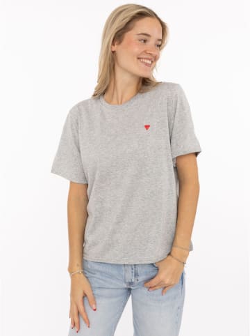 Zwillingsherz Shirt "Herz" in Grau