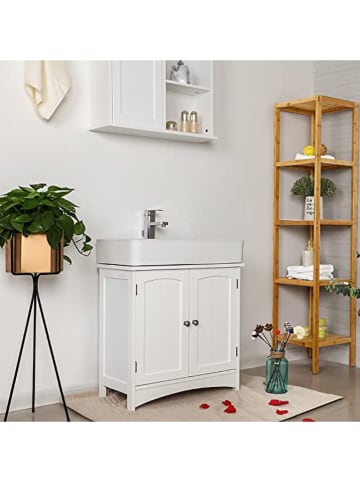 Songmics Wastafelonderkast wit - (B)60 x (H)60 x (D)30 cm