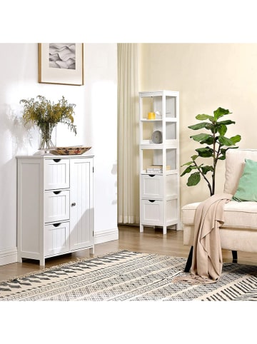 Songmics Badkamerkast wit - (B)30 x (H)141,5 x (D)30 cm