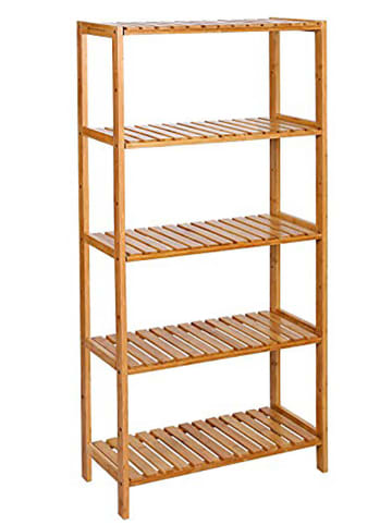 Songmics Standregal in Hellbraun - (B)60 x (H)130 x (T)26 cm