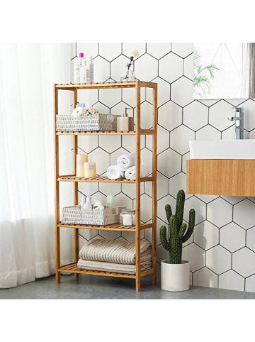 Songmics Regał w kolorze jasnobrązowym - 60 x 130 x 26 cm