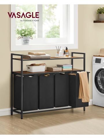 Songmics Wäschekorb in Schwarz - (B)115,6 x (H)92 x (T)33 cm