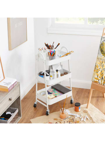 Songmics Küchenwagen in Weiß - (B)41,4 x (H)79 x (T)30,7 cm