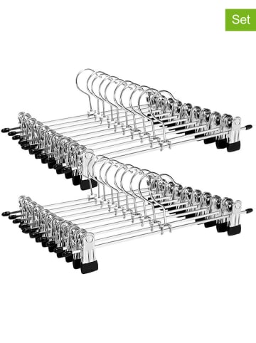 Songmics 20er-Set: Kleiderbügel in Silber - (B)31 x (H)10,5 cm