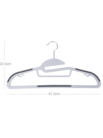 Songmics 50-delige set: kledinghangers grijs/zilverkleurig - (B)41,5 cm