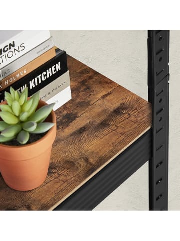 Songmics Staande kast zwart/bruin - (B)37 x (H)150 x (D)37 cm