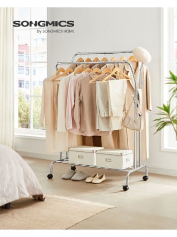 Songmics Kleiderständer in Silber - (B)103,5 x (H)155 x (T)52,5 cm