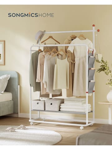 Songmics Kledingrek wit - (B)189 x (H)103 x (D)50 cm