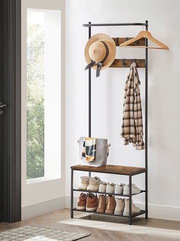 Songmics Staande kapstok bruin/zwart - (B)64 x (H)180 x (D)32,2 cm