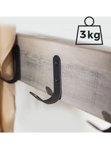 Songmics Garderoba stojąca w kolorze jasnoszaro-czarnym na ubrania - 70 x 175 cm