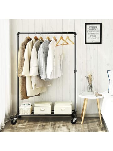 Songmics Kledingrek zwart - (B)100 x (H)163 x (D)49 cm