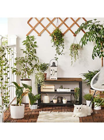 Songmics Regał w kolorze czarno-brązowym na buty - 73 x 45 x 30 cm