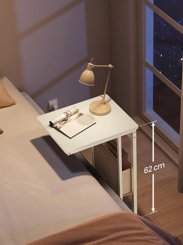 Songmics Beistelltisch in Weiß/ Creme - (B)40 x (H)62 x (T)30 cm