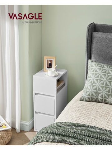 Songmics Nachtkastje wit - (B)30 x (H)65 x (D)25 cm