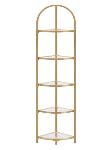 Songmics Eckenregal in Gold - (B)28 x (H)158 x (T)28 cm